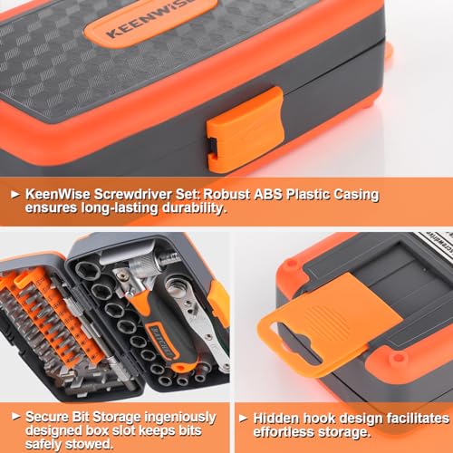 Ratcheting Screwdriver Set: KeenWise 38-in-1 Ratchet Screwdriver Tools Versatile Magnetic Tools for Mechanics and DIY Enthusiasts (2880A)