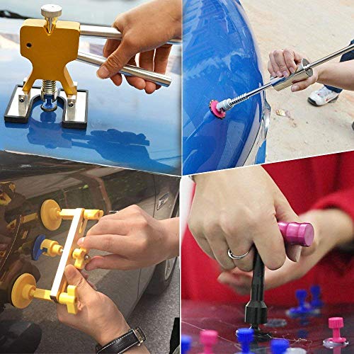 DIY Paintless Dent Repair Kit - 89pcs Dent Puller Tools Slide Hammer