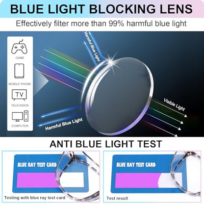 OXG 3 Pack Stylish Safety Glasses, ANSI Z87+ Anti Fog Safety Goggles Blue Light Blocking Protective Eyewear for Nurses - color: Rianbow+pink+apple Green