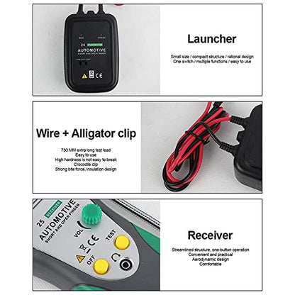 Automotive Short and Open Finder Circuit Tester, Angchun DC 6-24V Car Circuit Breaker Finder Wire Tracer Electrical Adjustable Short Detector Diagnostic Test Tool with Power Probe for Vehicle Repair