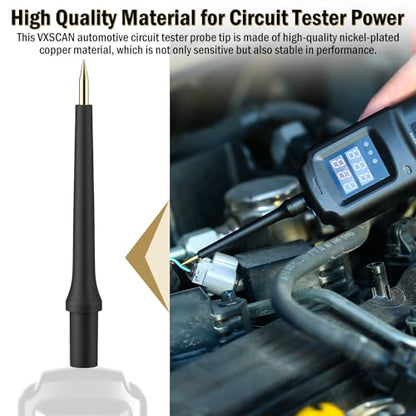 2PCS Probe Tip 4Mm Banana Jack 3 Probe Accessories for Power Circuit Probe Kit - Probe Caps for VXSCAN PT1000 Automotive Circuit Tester Electrical System Diagnosis