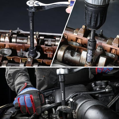 WORKPRO 1/2" Drive Impact Extension Bar Set, Socket Extensions | 3 PCS Socket Extensions, 3”, 6” and 8” Length, Premium Chrome Vanadium Steel - style: 1/2" DR