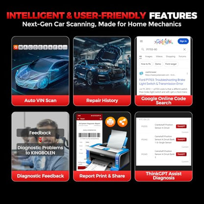 KINGBOLEN Ediag Link OBD2 Scanner Bluetooth,All System Bidirectional Scan Tool for iOS & Android,10+ Hot Reset Functions, Code Reader for Cars and Trucks,CANFD Protocol,FCA AutoAuth,1 Year Free Update