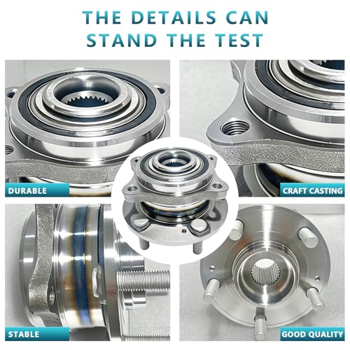 513266 Front Rear Wheel Bearing Hub Assembly for Hyundai Santa Fe Sport XL, Veracruz, Kia Sorento Rondo 2007-2020, 51750-2B000, 51750-3J000 (2PCS) - size: 513266