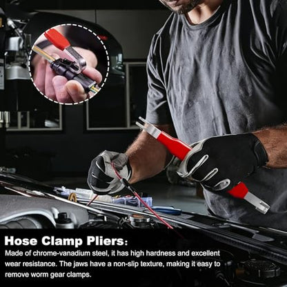 Electrical Disconnect Pliers, Electrical Connector Separator,Hose Clamp Pliers, 8in Automotive Tools, Automotive Tools for Push Tab Style Plugs - style: Electrical Disconnect Pliers Set 4