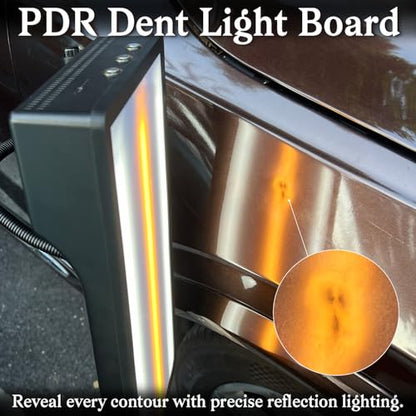 Dent PDR Light Board with Built-in Battery Car Dent Repair Light | Adjustable White-Yellow Illumination, Dent Reflector Board for Paintless Repair, Body Line Detection Tool for Dent Removal - size: PDR light-02