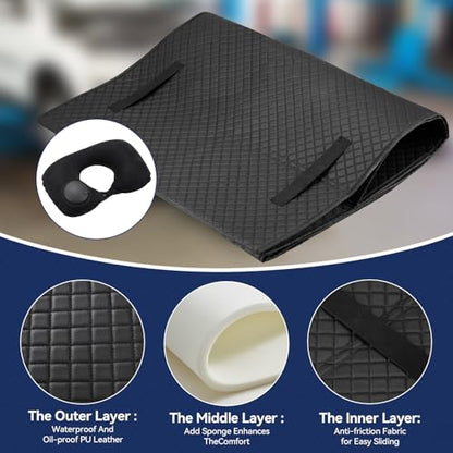 Heavy-Duty Crawler Rolling Mat，60x28 Inch Under Car Repair Mat, Automotive Creepers for Low Clearance, Portable Under Dash Creeper