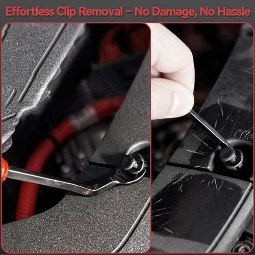 1240PCS Auto Retainer Clips Kit with Trim Removal Tools and 3-Layer Organizer Box, 32 Sizes Push Rivets Fasteners for Car Bumper, Fender, Door Panel and Interior Repair - style: 1240pcs