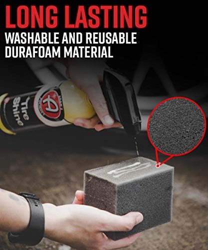 Adam's Polishes Block Applicator (6 Pack) Trim Dressing & Tire Shine Applicator Pad for Car Detailing | Reusable & Customizable Durafoam | for Use After Car Wash Wheel Cleaner - size: 6 Pack