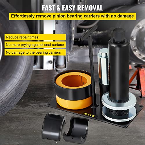 VEVOR Carrier & Pinion Bearing Puller, Compatible with Dana 30, 40, 60, 70, Ford 9" Bearings, Pinion Puller Tool with 2 Clamshells, 45# Steel Clamshell Carrier Bearing Puller for Auto Repair - style: 1-Piece Bearing