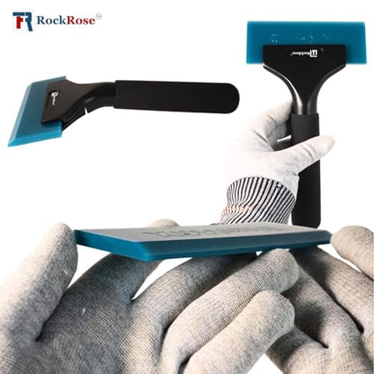 RockRose Elite 6" Cast Aluminum Squeegee – Sturdy, Long-Handle Anti-Slip Grip Precision Blade Change with Allen Wrench Professional Window Tint Application Tool-1 Unit - color: 6" Cast Aluminum Handle, size: Pack of 1