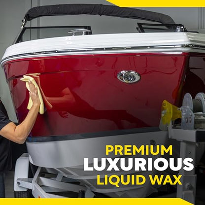 Meguiar's M4965 Marine/RV Fiberglass Restoration System, 3-Piece Marine Fiberglass Repair Kit Featuring Oxidation Remover for Boat Care Plus Boat Polish and Wax - style: Restoration System