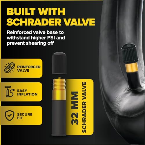 Ultraverse 20x4.0, 24x4.0, 26x4.0, 20x3.0, 26x3.0, 16x4.0/3.0, Inner Tubes | Schrader Valve, Ideal for Mountain Bikes & E-Bikes with Fat Tires, Durable & Reliable 2 Pack with Tire Levers - size: 16 inch x 4.0
