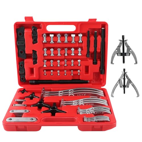 maXpeedingrods Gear Puller Set, Reversible 2 Jaw & 3 Jaw Hub Puller Kit, 3" 4" 6" 8" Bearing Puller Set, External Internal Pulley Flywheel Puller Tool Steering Wheel Hub Removal Tool - style: 2/3 Jaw Puller