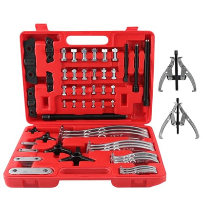 maXpeedingrods Gear Puller Set, Reversible 2 Jaw & 3 Jaw Hub Puller Kit, 3" 4" 6" 8" Bearing Puller Set, External Internal Pulley Flywheel Puller Tool Steering Wheel Hub Removal Tool - style: 2/3 Jaw Puller
