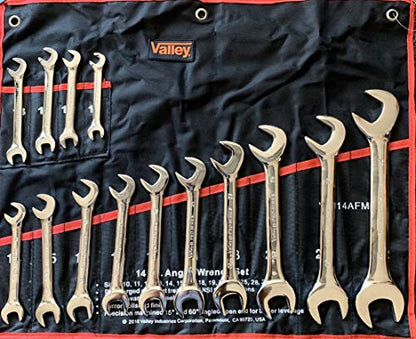 Valley 14 Pc Metric Combination Angle Wrench Set