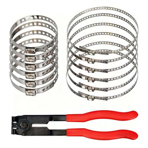 13Pcs CV Boot Clamp Tool Kit With 12Pcs 0.8-4.7in Adjustable Clamp for Auto ATV Most Cars