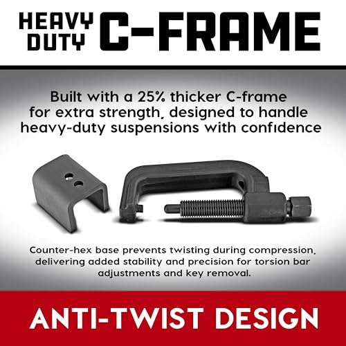 Powerbuilt Torsion Bar Tool for Truck Suspension, Heavy Duty Torsion Key Removal and Installation Tool, Fits GM, Chevy, Ford, Dodge, SUV and Pickup Front Suspensions - 647753 - style: 4 Piece