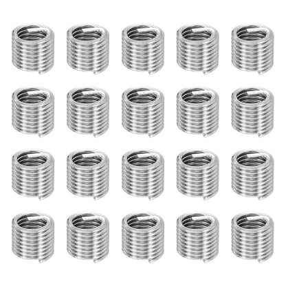 HARFINGTON 20pcs Wire Thread Repair Inserts M10 x 1.5 x 1.5D (15mm) Metric 304H Stainless Steel Helical Coiled Wire Screw Threaded Sleeve Sheath for Automotive Repairs - size: M10 x 1.5 x 1.5D