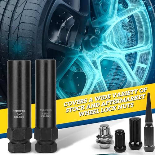 6 & 7 Spline Lug Nut Key Set for BMW/Audi/Toyota, 2 Piece | 6 & 7 Spline Socket Kit, Fits M12-M14 Lug Nuts, CR-MO