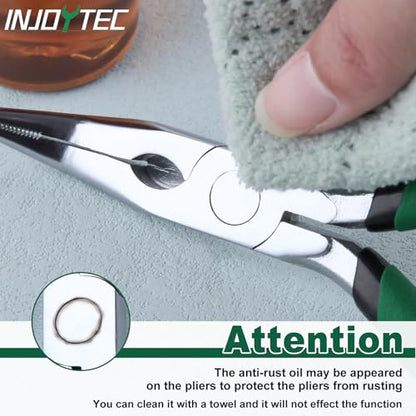 6 Inch Mini Bent Nose Pliers with Cutter Carbon Steel - style: Bent Nose Pliers