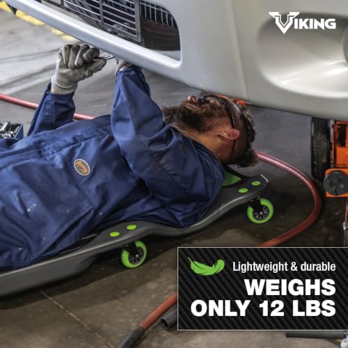 AFF Viking Mechanic's Creeper - Low Profile Ergonomic Design with Padded Headrest - Heavy Duty - style: 42" Mechanic