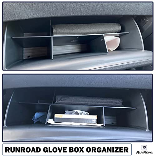 Glovebox For 2016-2022 Honda Pilot, 2017-2023 Ridgeline, 2019-2023 Passport | Glove Box Dividers Pilot Ridgeline Passport Accessories, Console Interior Storage Insert Compartment Divider Organizing Tool