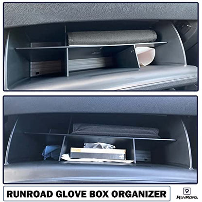 Glovebox For 2016-2022 Honda Pilot, 2017-2023 Ridgeline, 2019-2023 Passport | Glove Box Dividers Pilot Ridgeline Passport Accessories, Console Interior Storage Insert Compartment Divider Organizing Tool