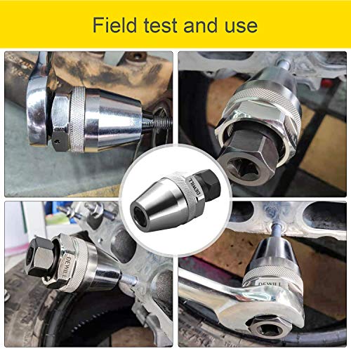Stud Extractor, 1/4 to 1/2 Inch Broken Bolt Removal Tool | 3Jaw, 3/8 Drive, CR-MO Steel, Compact for Tight Engine Spaces, Quickly Remove Broken, Rusted & Corroded Bolts and Studs