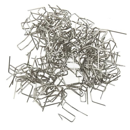 100PCS 0.6mm 0.8mm Hot Stapler Staples for Car Bumper Plastic Welder Repair Kit, for Stainless Steel for Pre-Cut Welding Nails, Silver for A/B//D/E/for F//H/I