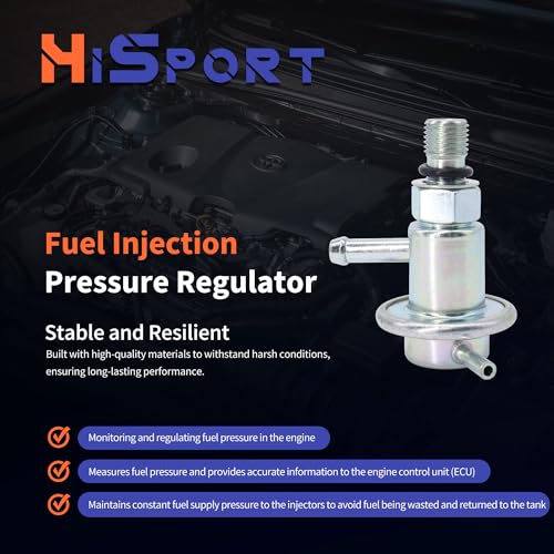 HiSport Fuel Injection Pressure Regulator PR4043 Replacement for Toyota 4Runner Pickup 1988 1989 1990 1991 1992 1993 1994 1995 T100 1992 1993 1994, 3.0 Bar # 23280-65010 - size: HSFPRR4043