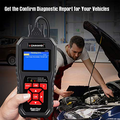 KONNWEI OBD2 Scanner Professional Car OBD II Scanner Auto Diagnostic Fault Code Reader Automotive Check Engine Light Diagnostic EOBD Scan Tool for All OBDII Protocol Cars Since 1996 (Enhanced KW850) - color: Professional Car OBD II Scanner
