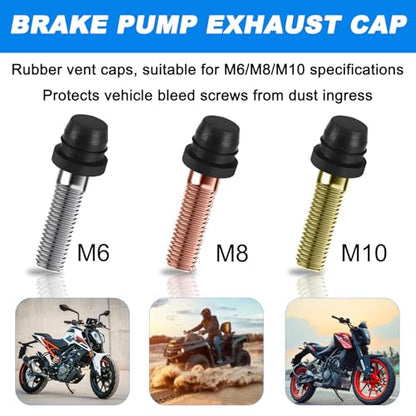 Brake Bleeder Hose Kit, One-Way Check Valve Design, Easy One-Person Brake Bleeding for DIY Users, Clear Tubing, 2 Pack - size: Brake Bleeder Tool-2pcs