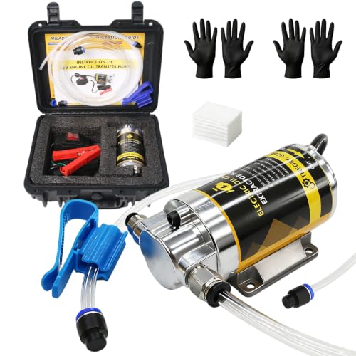 MILADO 12V 100W Oil Change Extractor Pump, Electric Engine Oil Transfer Pump for Engine/Transmission/Gear Oil with Portable Case (Engine Oil Pump-N) - color: Engine Oil Pump-N