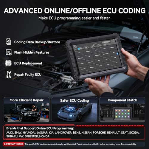 iCarsoft CR Ultra P Bidirectional Scan Tool with ECU Coding Topology Map 41+ Resets, All System Automotive Diagnostic Scanner, Upgraded Ver. of CR Ultra, Full Active Test/CANFD/DoIP/3Years Free Update