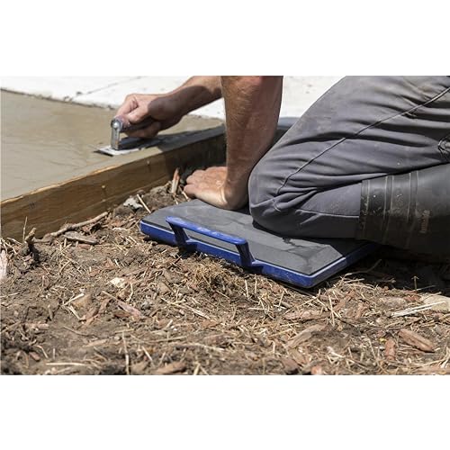Marshalltown Foam Concrete Kneeler Board with Extra Large Handles | 19 x 13 inch foam cushion, extra-large grips, rigid polypropylene tray, concrete knee board and kneeling pad. KB451