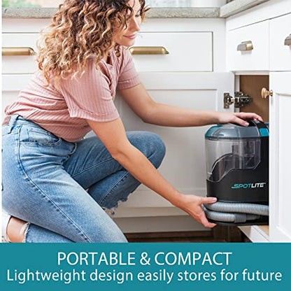 Kenmore KW2001 SpotLite Portable Carpet Spot Cleaner & Pet Stain Remover, 17Kpa Powerful Suction with Versatile Tools for Upholstery, Couches, Car and Auto Detailer, Gray | 17Kpa Powerful Suction, Versatile Tools for Upholstery, Couches, Car, Auto Detaile