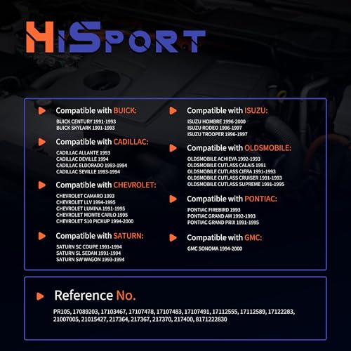 HiSport Fuel Injection Pressure Regulator - 3.0BAR, Replaces PR105 17089203 17103467 17107478 17107483 17107491 17112555 17112589 17122283 21007005 21015427 217364 217367 217370 217400 8171222830 - size: HSFPR105