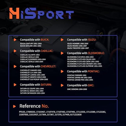 HiSport Fuel Injection Pressure Regulator - 3.0BAR, Replaces PR105 17089203 17103467 17107478 17107483 17107491 17112555 17112589 17122283 21007005 21015427 217364 217367 217370 217400 8171222830 - size: HSFPR105