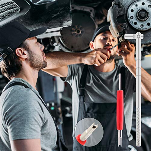 ZHSMS Valve Stem Puller Installer Tool, 10Pcs TR412 Tire Snap in Short Rubber Valve Stem, 4 Way Valve Core Remover, Double Head Tire Valve Core Remover Installer Tool(33 Pcs) - size: 32 PCS