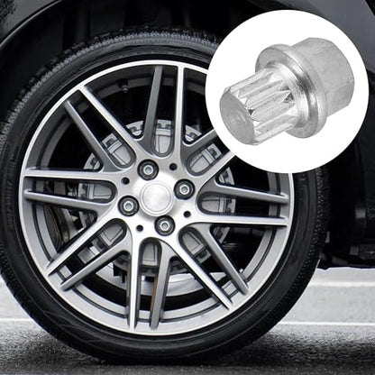X AUTOHAUX 4/15PT Car Wheel Lock Lug Nut Anti Theft Wheel Lock Nut Screw Removal Key for VW for Audi - size: 4/15PT