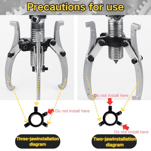 20T Hydraulic Gear Puller Set Wheel Bearing Puller Kit Pulling Separator for Wheel Hubs Rotors Car Axles Pulleys Brake Heavy Duty Mechanical Repair