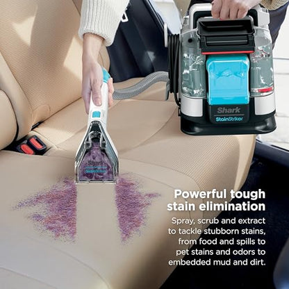 Shark StainStriker | Portable Carpet, Upholstery & Area Rug Cleaner | 3 Tools | Powerful Stain & Odor Remover | Deep Clean & OXY Solutions | White | PX201 - style: StainStriker + 3 Tools