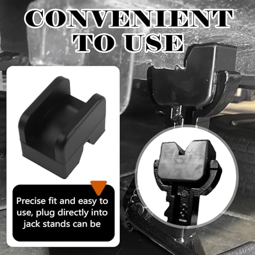 4PCS Pinch Weld Jack Pad Kit Rubber,Anti-Slip Heavy Duty Jack Stand Pads Fit 2-3 Ton Floor Jacks,Pinch Weld Jacks Adapter Car Accessories for Providing Cushioning Protection