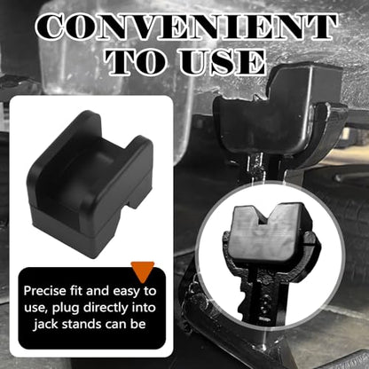 4PCS Pinch Weld Jack Pad Kit Rubber,Anti-Slip Heavy Duty Jack Stand Pads Fit 2-3 Ton Floor Jacks,Pinch Weld Jacks Adapter Car Accessories for Providing Cushioning Protection