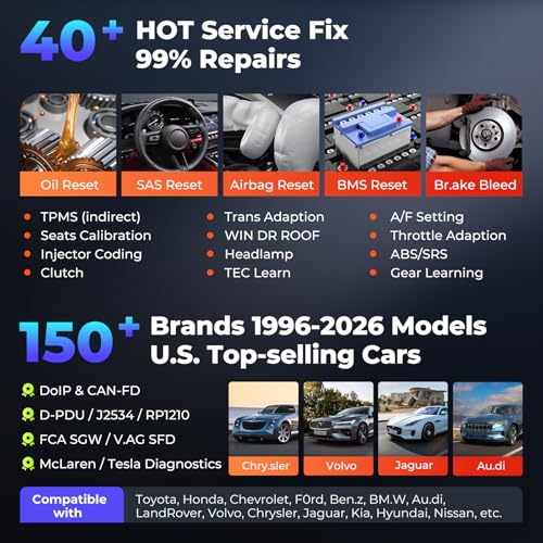Autel MaxiSys MS909 Intelligent Scanner: 2026 MS909 Same as Ultra MS919, Up of MS908S PRO II Elite II PRO, Motor TruSpeed Repair as Ultra S2, Topology 2.0, ECU Programming, 40+ Resets, 3K+ Test