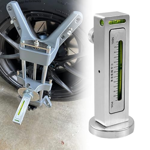 RULLINE Aluminum Alloy Universal Magnetic Camber & Caster Gauge Wheel Alignment Tool for Car Truck RV Strut Alignment - size: Aluminum Alloy