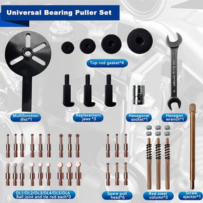 36 in1 Bearing Puller Separator Kit, Inner Bearing Puller Set, Blind Hole Bearing Puller Bearing Removal Tool with Spanner and Socket for Repair Motorbikes Car and Other Machinery. - size: 36in1-puller
