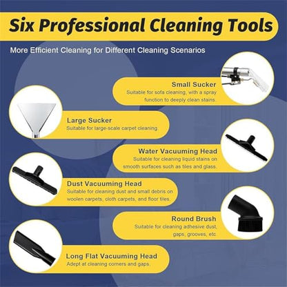Commercial Carpet Steam Cleaner, Spray & Extract Function, 3 in 1 Portable Ex-Tractor for Car Detailing | Stainless Steel Body Carpet/Sofas Cleaner Machine Ultimate Cleaning Power 30L - color: 30l