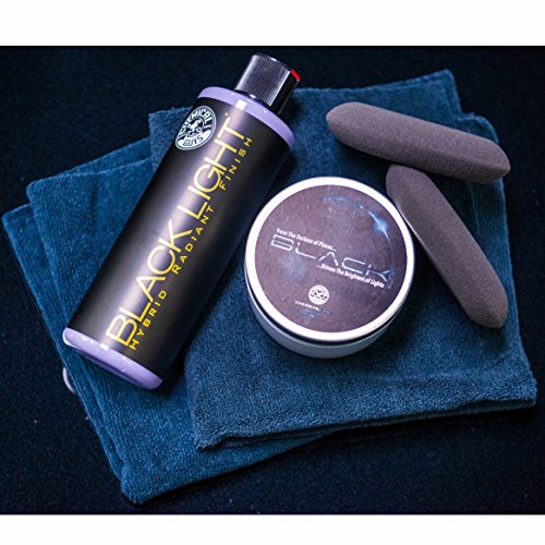 Chemical Guys, Black & Dark Color Paint Maintenance Kit, Gloss & Deep Shine | Soap, wax, detailer and applicators chosen for black and dark paint to deepen gloss, add depth and minimize swirls - style: Kit - 7 Items